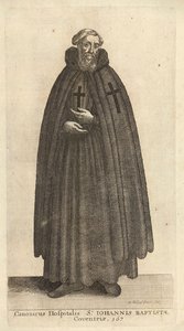 Canonicus Hospitalis Sti. Iohannis Baptistae da Wenceslaus Hollar